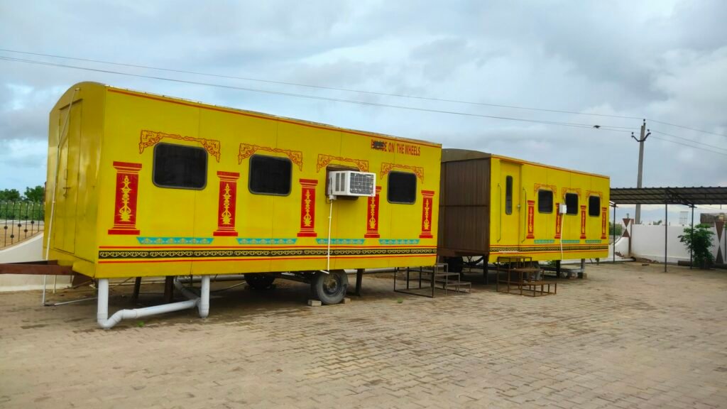Portacabin site office units on a project site